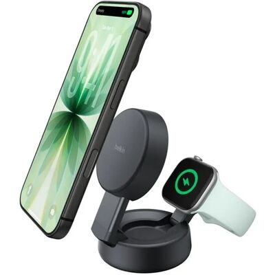 Belkin UltraCharge 25W Qi2 mágneses 2in1 töltőállomás WIZ043KQCH Belkin UltraCharge 25W Qi2 mágneses 2in1 töltőállomás WIZ043KQCH
