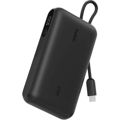 Belkin Boost Charge Power Bank 10000mAh Display 45W USB-C kábellel fekete BPB029HQBK Belkin Boost Charge Power Bank 10000mAh Display 45W USB-C kábellel fekete BPB029HQBK