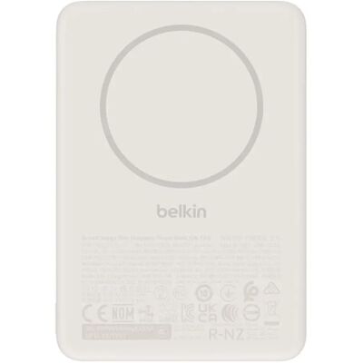 Belkin BoostCharge Slim mágneses Power Bank 10000mAh Qi2 7.5W homok BPD017HQSA Belkin BoostCharge Slim mágneses Power Bank 10000mAh Qi2 7.5W homok BPD017HQSA