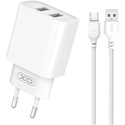 XO CE02C Hálózati töltő 10.5W + microUSB kábel fehér XO-CE02C_MICROUSB XO CE02C Hálózati töltő 10.5W + microUSB kábel fehér XO-CE02C_MICROUSB