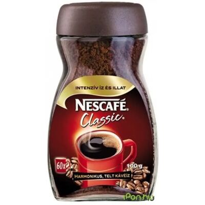 NESCAFE Classic instant kávé üveges 100 g NESCAFE Classic instant kávé üveges 100 g