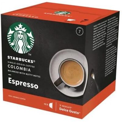 NESCAFE Dolce Gusto Starbucks Espresso Colombia Medium Roast kávékapszula 12db NESCAFE Dolce Gusto Starbucks Espresso Colombia Medium Roast kávékapszula 12db