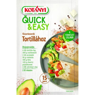 KOTÁNYI quick&easy fűszerkeverék tortillához 20 g KOTÁNYI quick&easy fűszerkeverék tortillához 20 g