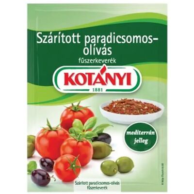 KOTÁNYI Kotányi szárított paradicsomos-olívás fűszerkeverék 25 g KOTÁNYI Kotányi szárított paradicsomos-olívás fűszerkeverék 25 g