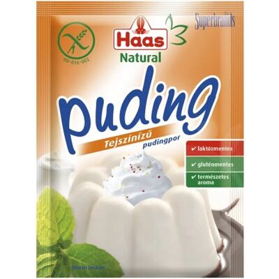 HAAS natural pudingpor tejszín ízű 40 g HAAS natural pudingpor tejszín ízű 40 g