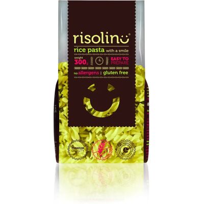 OEM RISOLINO Risolino gluténmentes rizstészta fussili 300 g OEM RISOLINO Risolino gluténmentes rizstészta fussili 300 g