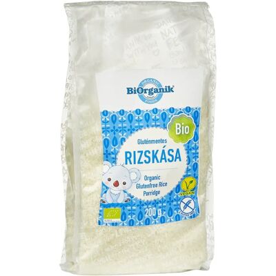 Gluténmentes rizskása BiOrganik - Bio, Nincs hozzáadott cukor, 200g Gluténmentes rizskása BiOrganik - Bio, Nincs hozzáadott cukor, 200g