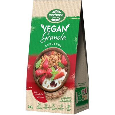 OEM Cerbona vegán granola müzli piros gyümölcsös 300 g OEM Cerbona vegán granola müzli piros gyümölcsös 300 g