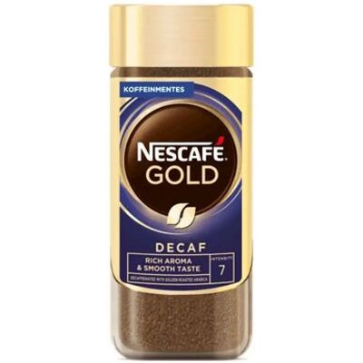 NESCAFE Gold instant kávé koffeinmentes üveges 100 g NESCAFE Gold instant kávé koffeinmentes üveges 100 g