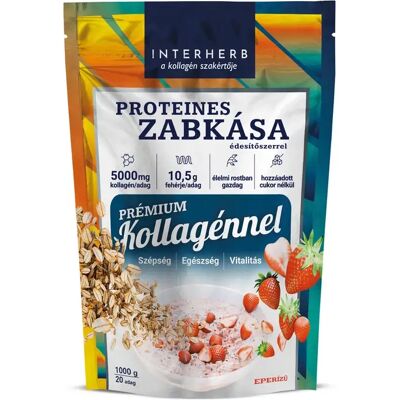 OEM Interherb zabkása proteines eper ízű (prémium kollagénnel) 1000 g OEM Interherb zabkása proteines eper ízű (prémium kollagénnel) 1000 g