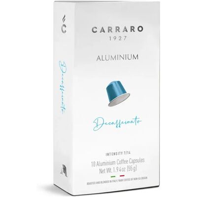 CARRARO Koffeinmentes nespresso kompatibilis kávékapszula 10 db CARRARO Koffeinmentes nespresso kompatibilis kávékapszula 10 db