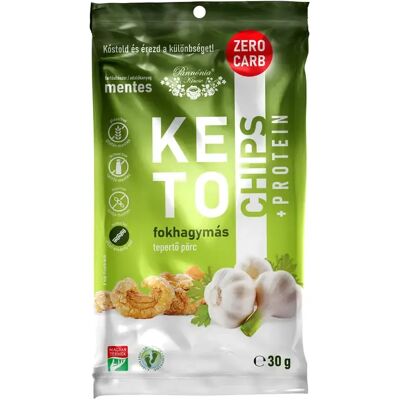 OEM Pannónia keto chips fokhagymás 30 g OEM Pannónia keto chips fokhagymás 30 g
