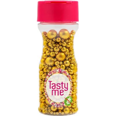TASTY ME Gluténmentes metallic pearls tortadekor mix antik arany 75g 101411 TASTY ME Gluténmentes metallic pearls tortadekor mix antik arany 75g 101411