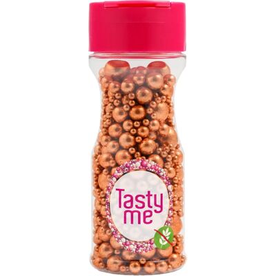 TASTY ME Gluténmentes metálfényű réz cukorgyöngy mix 75g 101418 TASTY ME Gluténmentes metálfényű réz cukorgyöngy mix 75g 101418