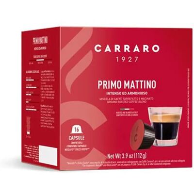 CARRARO Primo Mattino Dolce Gusto kompatibilis kávékapszula 16 db CARRARO Primo Mattino Dolce Gusto kompatibilis kávékapszula 16 db