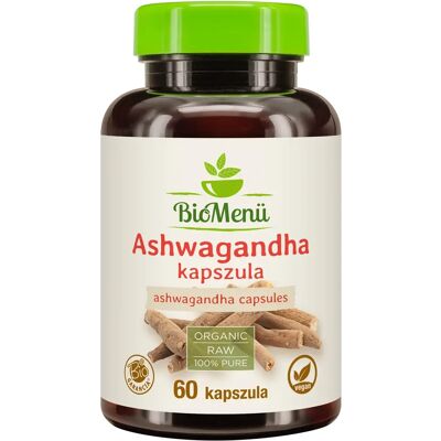 BioMenü Organikus Ashwagandha Kapszulák - 60 db BioMenü Organikus Ashwagandha Kapszulák - 60 db
