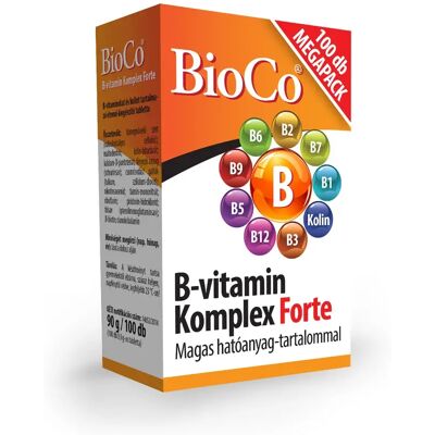 OEM Bioco b-vitamin komplex forte tabletta 100 db OEM Bioco b-vitamin komplex forte tabletta 100 db