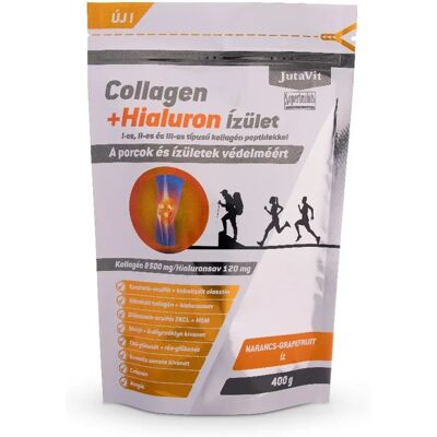 OEM Jutavit collagen+hialuron ízület narancs-grapefruit kollagén por 400 g OEM Jutavit collagen+hialuron ízület narancs-grapefruit kollagén por 400 g