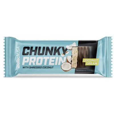 BIOTECH USA Chunky Protein Fehérjeszelet gluténmentes Coconut Dream 50g BIOTECH USA Chunky Protein Fehérjeszelet gluténmentes Coconut Dream 50g