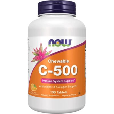 Now Foods C 500 mg Narancs Rágótabletta - Vitamin Kiegészítő Now Foods C 500 mg Narancs Rágótabletta - Vitamin Kiegészítő