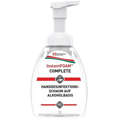 OEM SCJP InstantFOAM COMPLETE alkoholos kézfertőtlenítő hab. széles hatásspektrum. illat- és színezékmentes. hipoallergén. 250ml asztali pumpás flakon OEM SCJP InstantFOAM COMPLETE alkoholos kézfertőtlenítő hab. széles hatásspektrum. illat- és színezékmentes. hipoallergén. 250ml asztali pumpás flakon