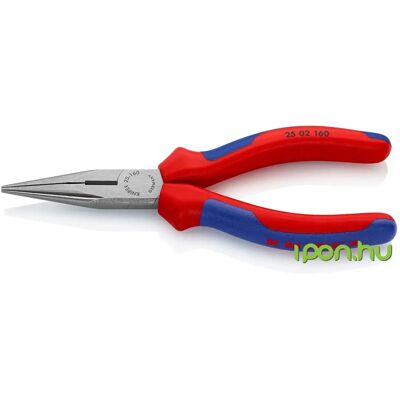KNIPEX 25 02 160 Fél-kerek csőrű fogó vágóéllel KNIPEX 25 02 160 Fél-kerek csőrű fogó vágóéllel