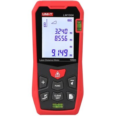 UNI-T LM100A Lézer távolságmérő - 100m, ±2mm UNI-T LM100A Lézer távolságmérő - 100m, ±2mm