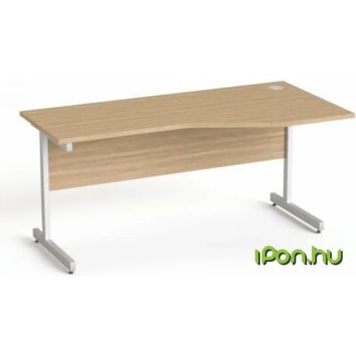 MAYAH Freedom SV-29 Íróasztal íves jobbos szürke fémlábbal 160x80 cm kőris MAYAH Freedom SV-29 Íróasztal íves jobbos szürke fémlábbal 160x80 cm kőris