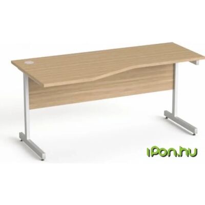 MAYAH Freedom SV-30 Íróasztal íves balos szürke fémlábbal 160x80 cm kőris MAYAH Freedom SV-30 Íróasztal íves balos szürke fémlábbal 160x80 cm kőris