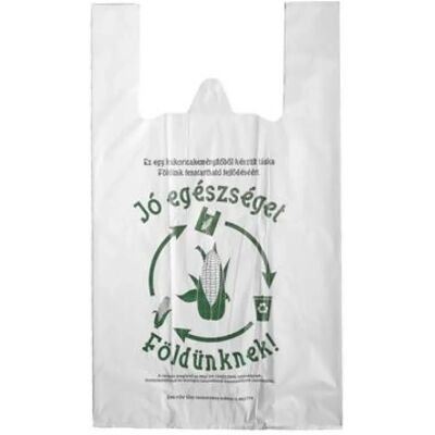 OEM Ingvállas tasak lebomló 30x50x0.27 cm Jó egészséget Földünknek OEM Ingvállas tasak lebomló 30x50x0.27 cm Jó egészséget Földünknek