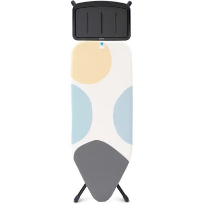 BRABANTIA Solid Steam Unit Holder vasalódeszka 1240x450mm - C méret. fix vasalótálca gőzállomásokhoz. D=22mm fekete váz. tavaszi buborékok huzat - 134722 BRABANTIA Solid Steam Unit Holder vasalódeszka 1240x450mm - C méret. fix vasalótálca gőzállomásokhoz. D=22mm fekete váz. tavaszi buborékok huzat - 134722