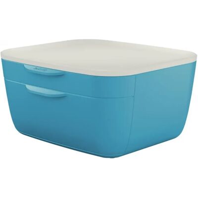 LEITZ Irattároló műanyag 2 fiókos Cosy nyugodtkék LEITZ Irattároló műanyag 2 fiókos Cosy nyugodtkék