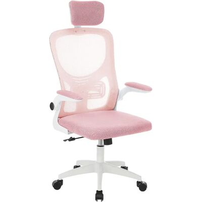 TIMELESS Ergonomikus irodai szék deréktámasszal fejtámlával rózsaszín TIMELESS Ergonomikus irodai szék deréktámasszal fejtámlával rózsaszín