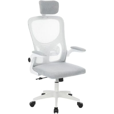 TIMELESS Ergonomikus irodai szék deréktámasszal fejtámlával szürke TIMELESS Ergonomikus irodai szék deréktámasszal fejtámlával szürke