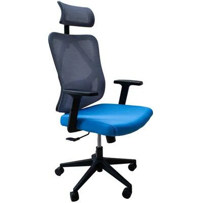 IRIS Eclipse ergonómikus szövet-hálós irodai forgószék szürke-kék IRIS Eclipse ergonómikus szövet-hálós irodai forgószék szürke-kék