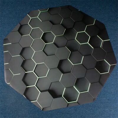IRIS GAMER 3D HEXAGON hatszög mintás padlóvédő székalátét 118x118cm MAT 3D 120 HEX IRIS GAMER 3D HEXAGON hatszög mintás padlóvédő székalátét 118x118cm MAT 3D 120 HEX