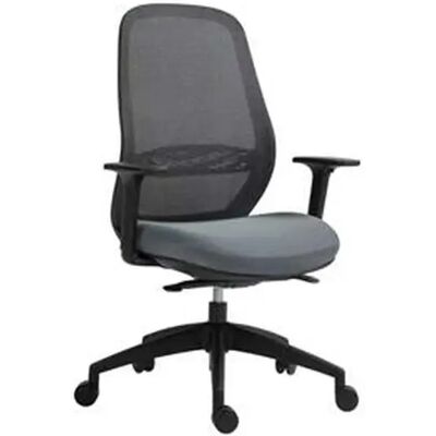 MAYAH Mid Chair II Irodai szék karfás fekete szövetborítás feszített hálós háttámla fekete lábkereszt BBSZVV64 MAYAH Mid Chair II Irodai szék karfás fekete szövetborítás feszített hálós háttámla fekete lábkereszt BBSZVV64