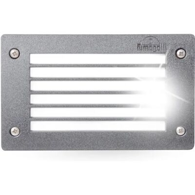 FUMAGALLI LETI 200 GL LED 3W GX53 kültéri beépíthető falilámpa szürke FUMAGALLI LETI 200 GL LED 3W GX53 kültéri beépíthető falilámpa szürke