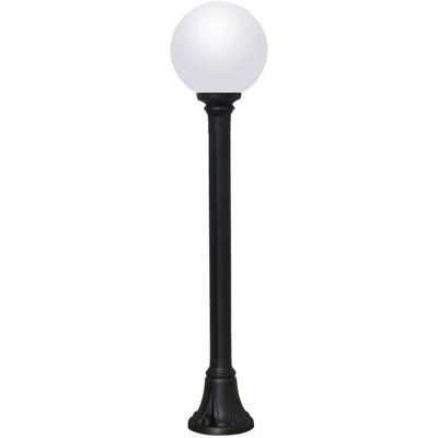FUMAGALLI MIZAR/250 LED 6W 4K E27 kültéri állólámpa opál/fekete FUMAGALLI MIZAR/250 LED 6W 4K E27 kültéri állólámpa opál/fekete