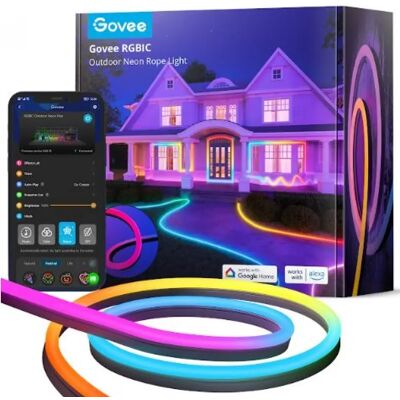 Govee RGBIC Neon LED szalag - 10m Kültéri Vízálló Govee RGBIC Neon LED szalag - 10m Kültéri Vízálló