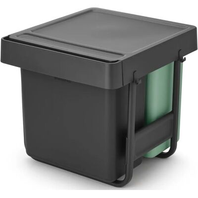BRABANTIA Sort & Go Built in Bin beépített szemetes kihúzható 10+10+20L sötétszürke jáde zöld 232541 BR232541 BRABANTIA Sort & Go Built in Bin beépített szemetes kihúzható 10+10+20L sötétszürke jáde zöld 232541 BR232541