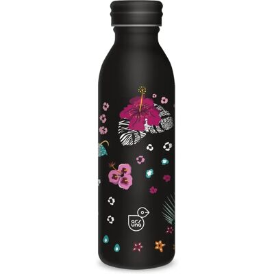 ARS UNA 5394 Black Hibiscus 24 duplafalú fémkulacs 600ml ARS UNA 5394 Black Hibiscus 24 duplafalú fémkulacs 600ml