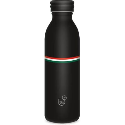 ARS UNA 5399 Flag Black 24 duplafalú fémkulacs 600ml ARS UNA 5399 Flag Black 24 duplafalú fémkulacs 600ml