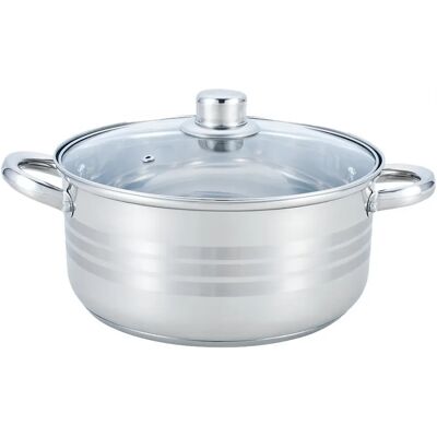 TOO KT-217 Fazék fedővel konyhai edény 5.5L 24cm TOO KT-217 Fazék fedővel konyhai edény 5.5L 24cm