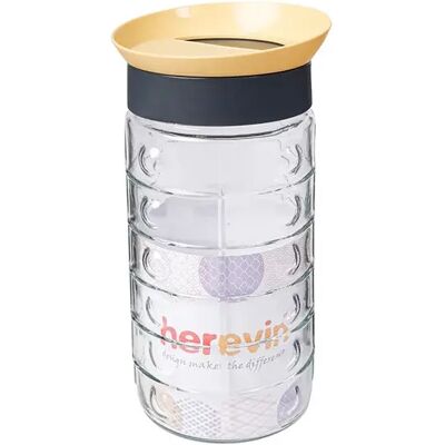 HEREVIN 148030-582 Sand üveg fűszertartó domború mintával 1700ml HEREVIN 148030-582 Sand üveg fűszertartó domború mintával 1700ml