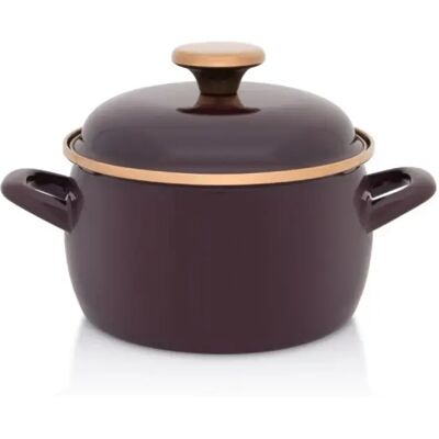 METALAC Princ mély lábas fedővel 16 cm Bordó 387262 METALAC Princ mély lábas fedővel 16 cm Bordó 387262