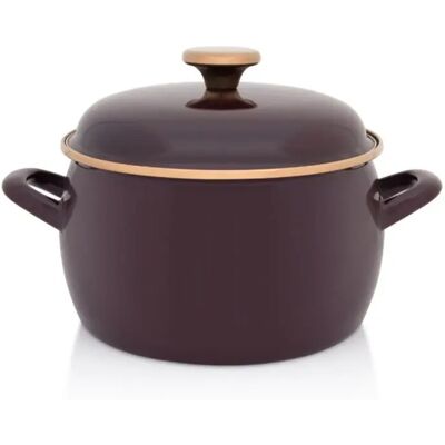 METALAC Princ mély lábas fedővel 20 cm Bordó 387263 METALAC Princ mély lábas fedővel 20 cm Bordó 387263