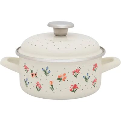 METALAC Standard lapos lábas fedővel 16 cm Virágos öröm 388656 METALAC Standard lapos lábas fedővel 16 cm Virágos öröm 388656