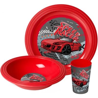 HEREVIN 165000-010 Speed Racer Reggeliző szett 3 darabos HEREVIN 165000-010 Speed Racer Reggeliző szett 3 darabos