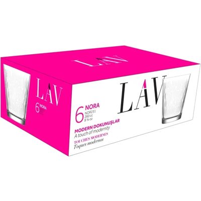 LAV LV-NOR231F Nora Whisky whiskys pohár szett 255ml 6 db LAV LV-NOR231F Nora Whisky whiskys pohár szett 255ml 6 db